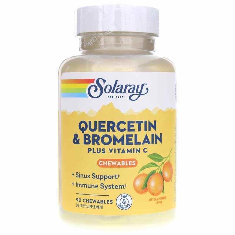 Quercetin & Bromelain Plus Vitamin C Chewable, Solaray
